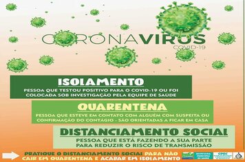 Foto - ORIENTAÇÕES DIVERSAS NO COMBATE AO COVID-19